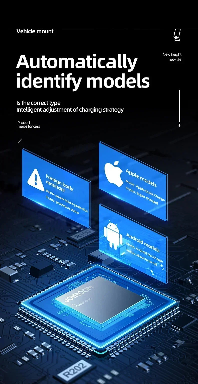 30W Wireless Car Charger with Automatic    Phone  holder