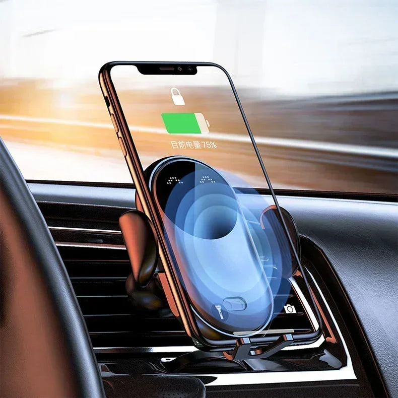 30W Wireless Car Charger with Automatic    Phone  holder