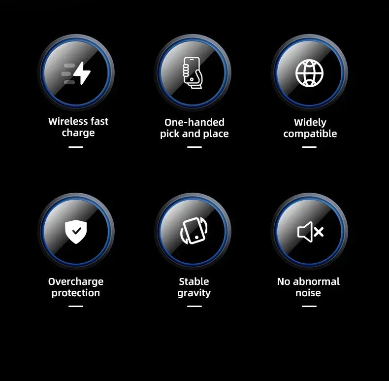 30W Wireless Car Charger with Automatic    Phone  holder